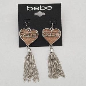Heart logo Bebe earrings
